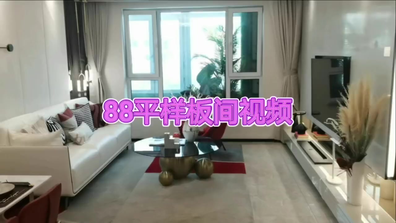 中海锦城88平两室两厅样板间视频