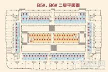 中恒蚌埠义乌国际商贸城B5#、B6#二层平面图 1室1厅1卫1厨