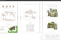 华润置地澜山望观澜顶跃F+跃下户型-4/5/6# 5室2厅3卫1厨