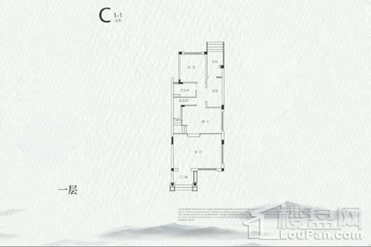 恒大御湖庄园C1-1户型140-145平-一层 3室2厅3卫1厨