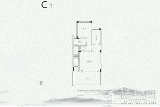 恒大御湖庄园C1-1户型140-145平-二层 3室2厅3卫1厨