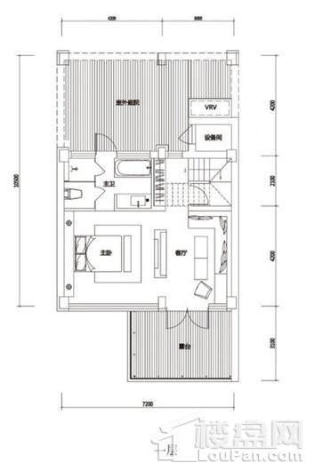 凤凰谷庄园群谧境b（2）下叠，一层，1室3厅2卫，100.86平米 1室3厅2卫1厨