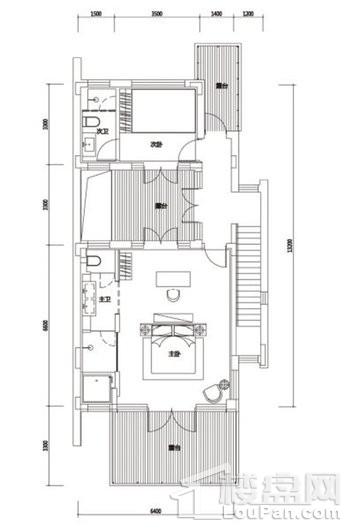 凤凰谷庄园群诗境a（2）双拼，二层，3室2厅4卫，147.44平米 3室2厅4卫1厨