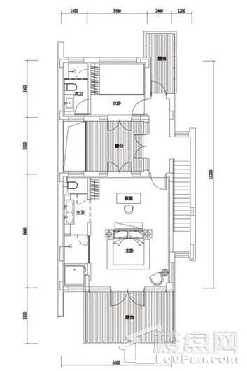凤凰谷庄园群诗境a（1）双拼，二层，2室2厅3卫，147.44平米 2室2厅3卫1厨
