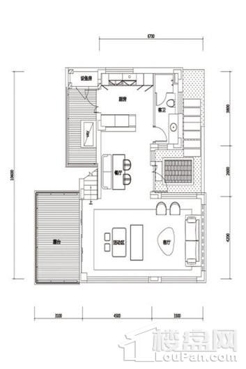 凤凰谷庄园群明镜a（1）合墅，一层，2室2厅3卫，144.16平米 2室2厅3卫1厨