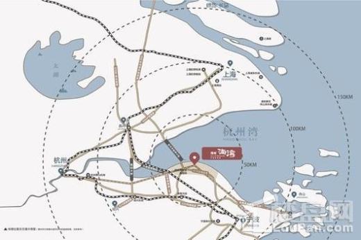 杭州湾绿地海湾交通图