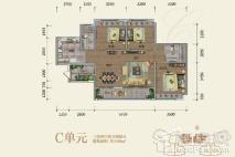 奥园上林一品8栋1、2座建面108平C单元 3室2厅2卫1厨