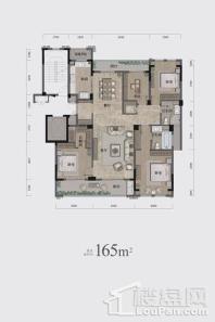 坤和万科和家园臻园165㎡户型 4室2厅2卫1厨