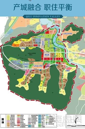 齐鲁创新谷·晶格广场用地规划图