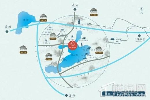 新力上海柳岸春风交通图