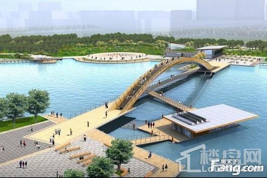 绿地未来中心花桥中央水景公园