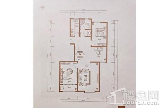 明珠广场·燕南家园高层114㎡三居 3室2厅1卫1厨