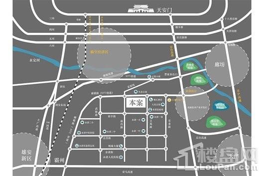 明珠广场·燕南家园交通区位图