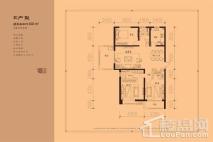 中心城·状元府邸E户型 3室2厅2卫1厨