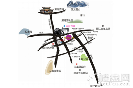 中铁·绿景家园交通图
