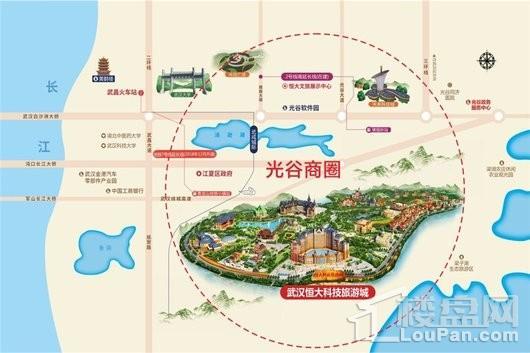 武汉恒大科技旅游城区位图