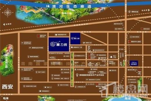 渭南富力城交通图