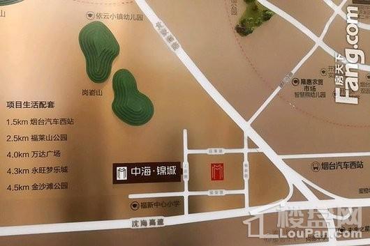 中海锦城售楼处区位图照片