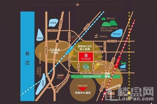 云溪·大汉新城三期区位图