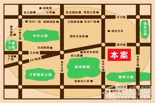 鑫石·盛海广场交通图