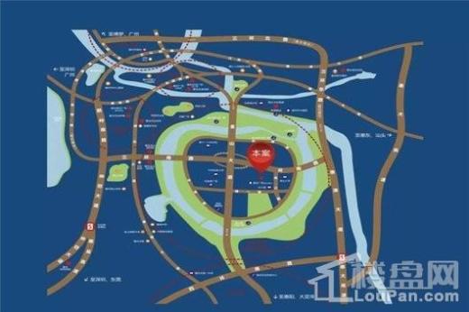 隆生金山湖中心交通图