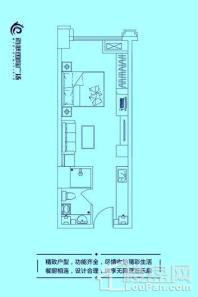 海联国际广场公寓户型1 1室1厅1卫1厨