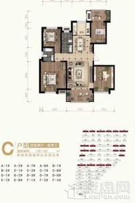 親和家源·颐和源C户型 4室2厅2卫1厨