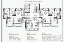 滨湖国际10#01户型 3室2厅1卫1厨