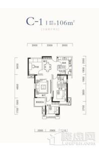 福星惠誉·东湖城三期星湖公馆C1-106-3221 3室2厅2卫1厨