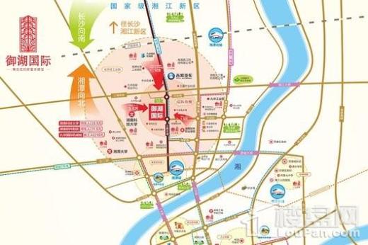 湘潭御湖国际交通图