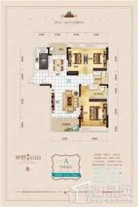 米罗云山A户型 3室2厅2卫1厨