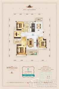 米罗云山E户型 4室2厅2卫1厨