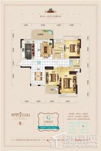 米罗云山G户型 3室2厅2卫1厨