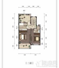 湘江富力城（别墅）联排中户北入户 164.71二层 4室2厅4卫1厨