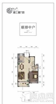 湘江富力城（别墅）联排中户北入户 164.71一层 4室2厅4卫1厨