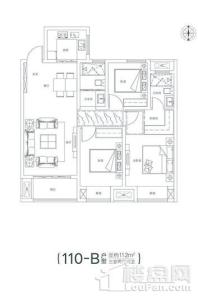 大桥·珑府112㎡三室两厅两卫 3室2厅2卫1厨