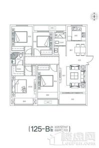 大桥·珑府127㎡四室两厅两卫 4室2厅2卫1厨