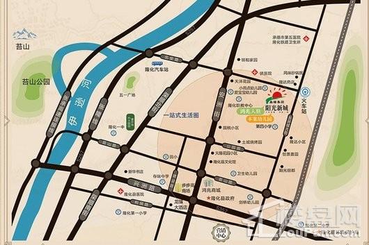 阳光新城二期交通图