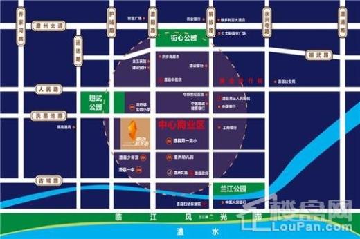 澧县墨池·新天地-商铺交通图