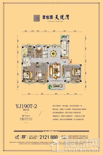 碧桂园·天悦湾（已售完）YJ190T-2 5室2厅3卫1厨