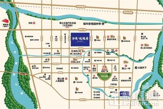 颍上华鸿珑樾府交通图