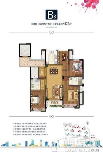 高层125㎡ 4室2厅2卫