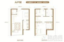 百合·空港智慧谷A户型 3室2厅1卫1厨