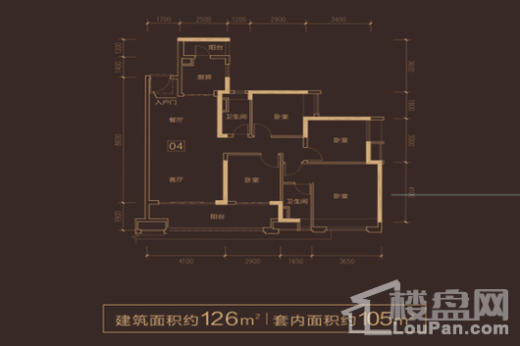 保利中央公馆户型图