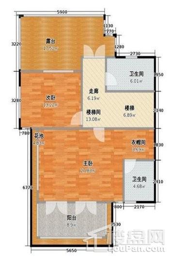 豪城水岸2室2卫130㎡ 2室2卫