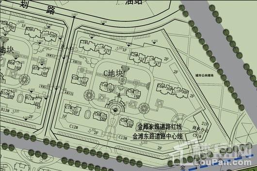 大华上海滩花园平面图（东北）