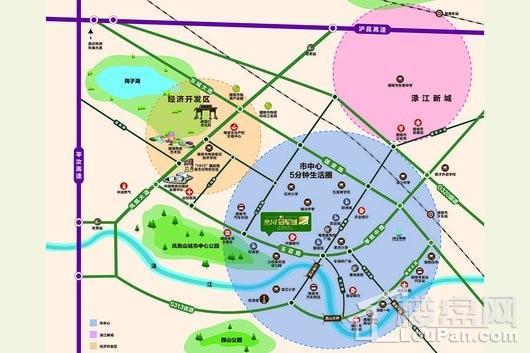 醴陵奥园冠军城交通图