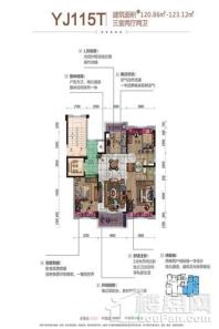 醴陵碧桂园YJ115T 3室2厅2卫