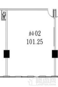 润德大厦办公02、03户 1室1厅