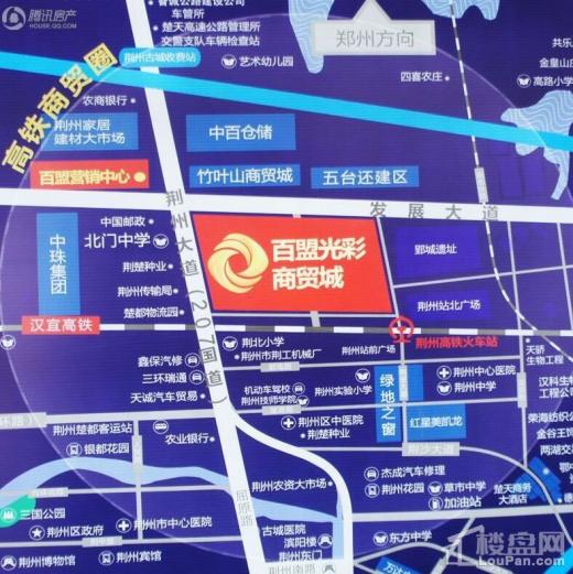 荆州百盟光彩商贸城位置图